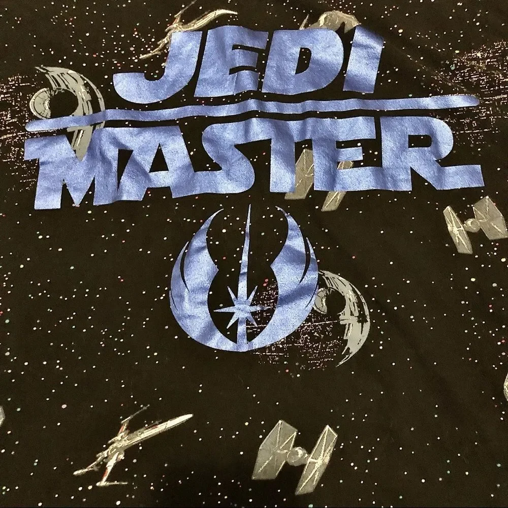 DISNEY - Store Star Wars Jedi Master Death Star All Over Print T-Shirt Men's 2XL